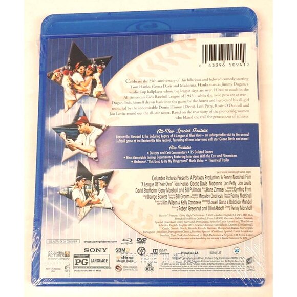 A League Of Their Own Blu-Ray/DVD/Digital 25th Anniversary Edition Comedy - Picture 2 of 2